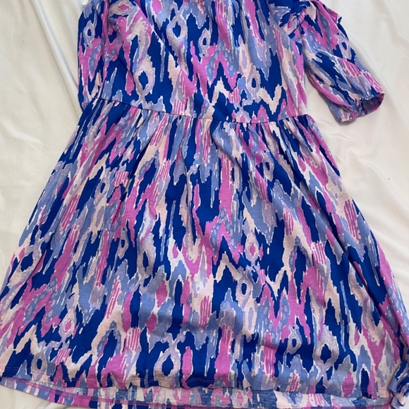 Lilly Pulitzer dress girls XL 12/14 open shoulders - Picture 3 of 4